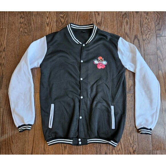 Masters Of The Universe He-Man Varsity Bomber Style Jacket XL Black & White - Picture 1 of 12